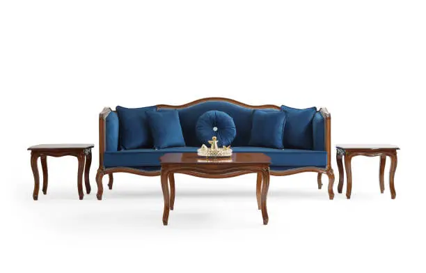 Royal Sheesham Wood Sofa & Coffee Table Set